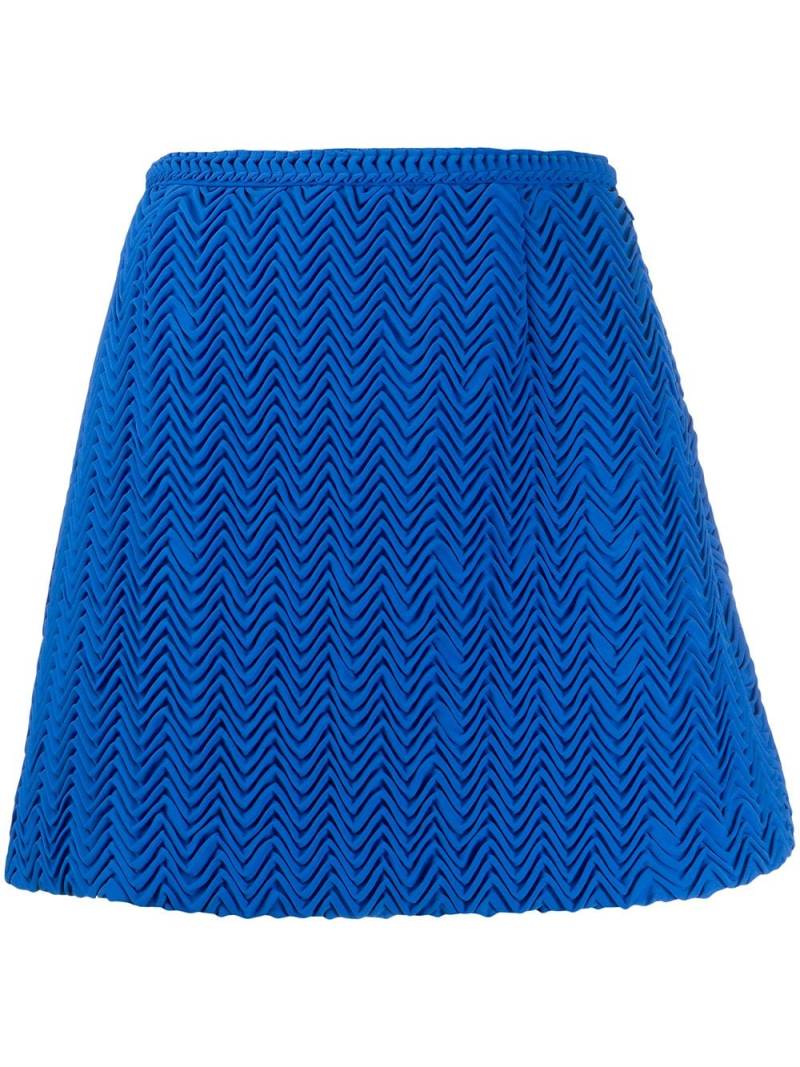 Marco De Vincenzo embroidered mini skirt - Blue von Marco De Vincenzo