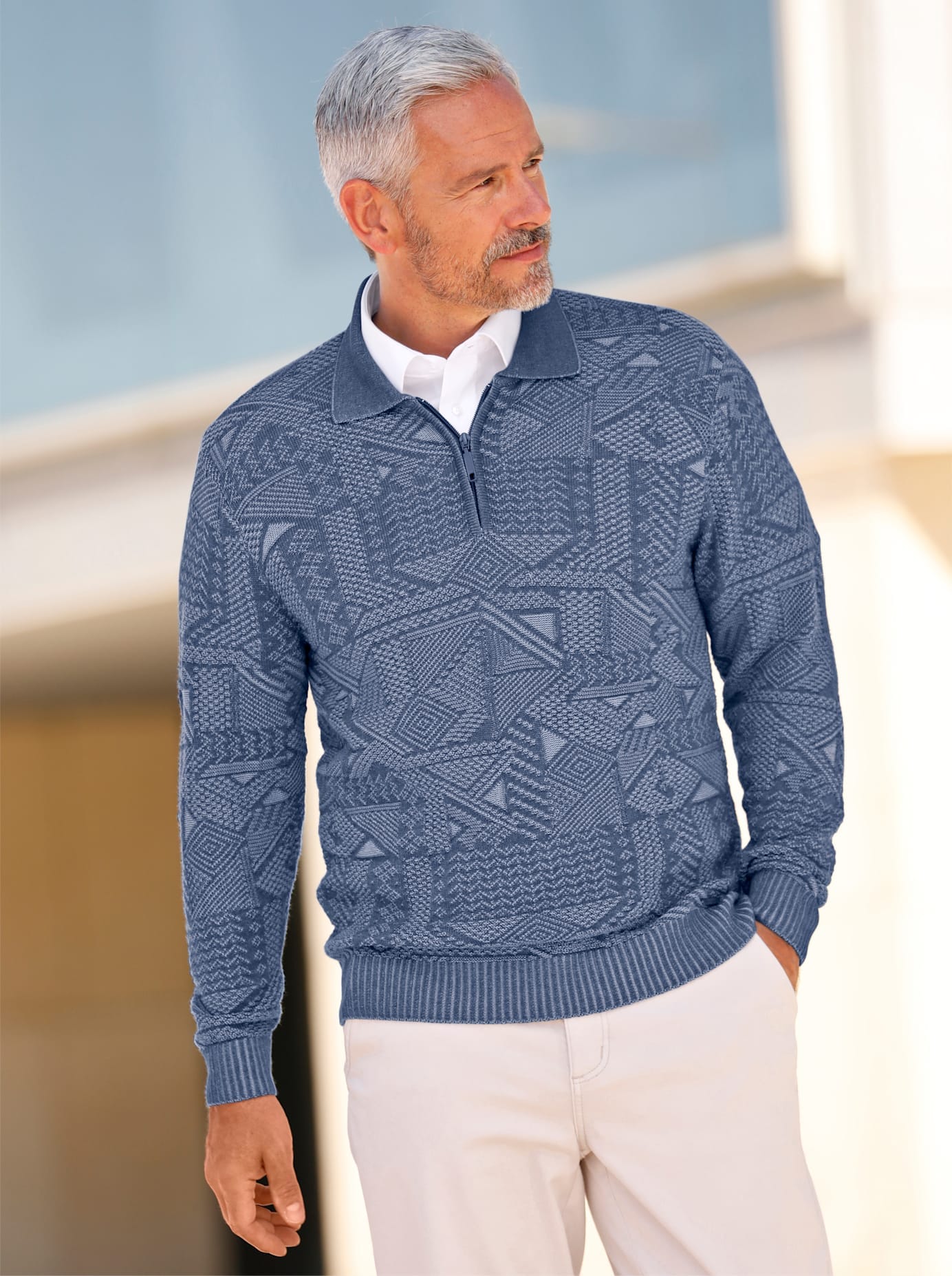 Marco Donati Polokragenpullover »Polopullover« von Marco Donati