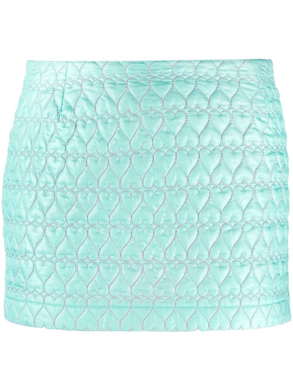 Marco Rambaldi heart-quilt mini skirt - Green von Marco Rambaldi