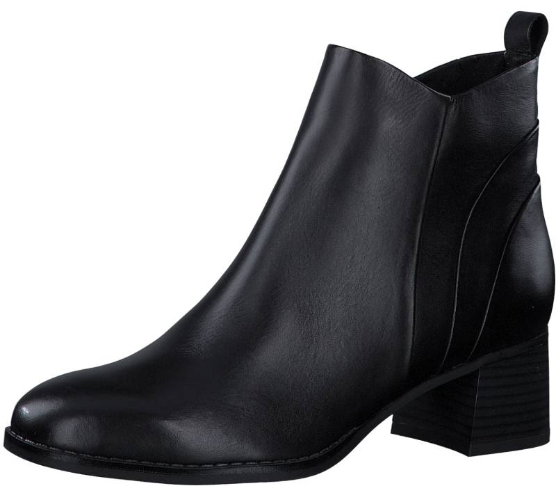 MARCO TOZZI Stiefelette, Blockabsatz, Business-Stiefelette, Ankleboots mit Anziehlasche von Marco Tozzi