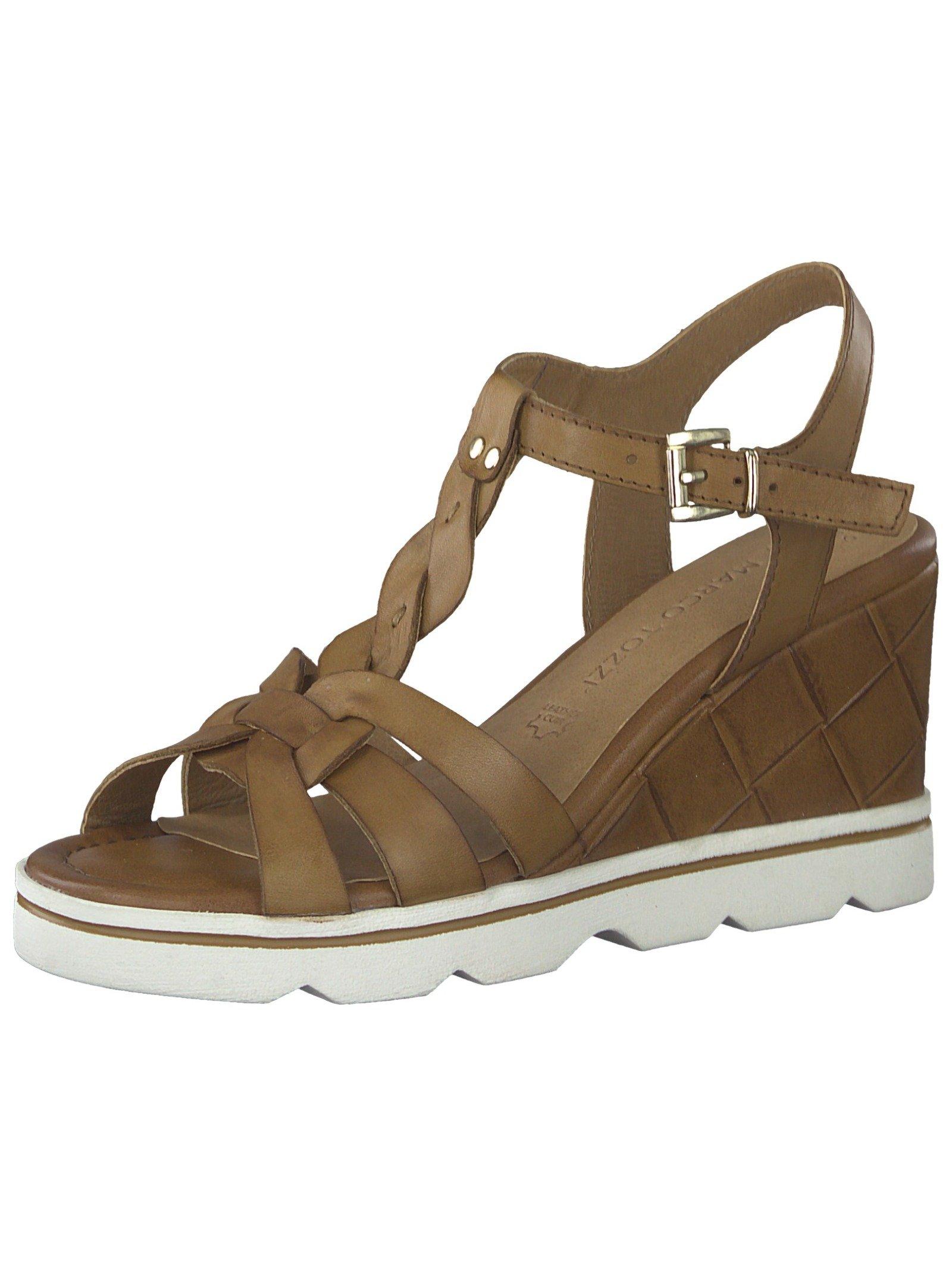 Sandalen Damen Cognac 39 von Marco Tozzi