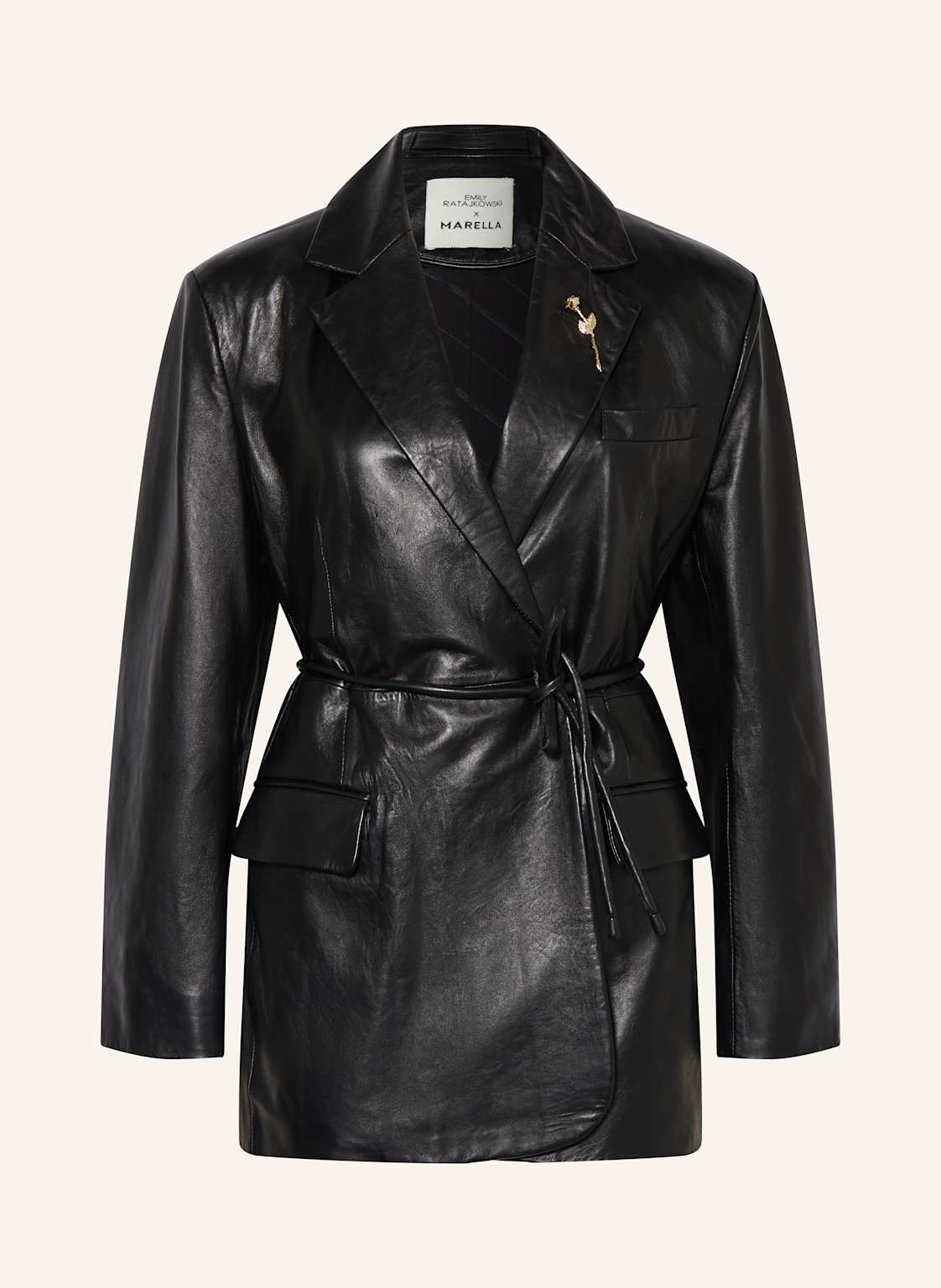 Marella Lederblazer schwarz Marella Lederblazer schwarz von Marella