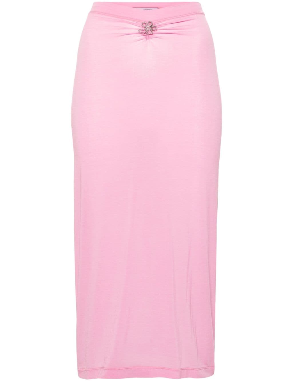 Margherita MACCAPANI Over flower-charm midi skirt - Pink von Margherita MACCAPANI