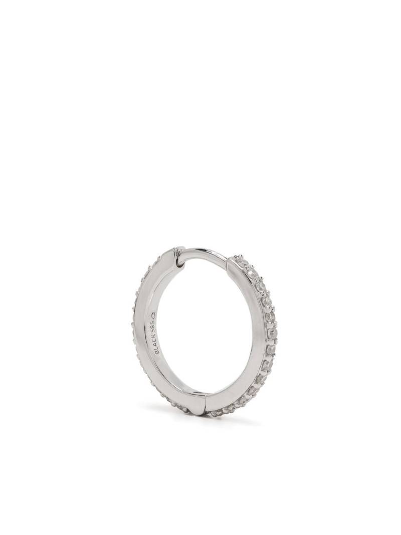 Maria Black 14kt white gold Rainbow 10mm huggie hoop earring - Silver von Maria Black