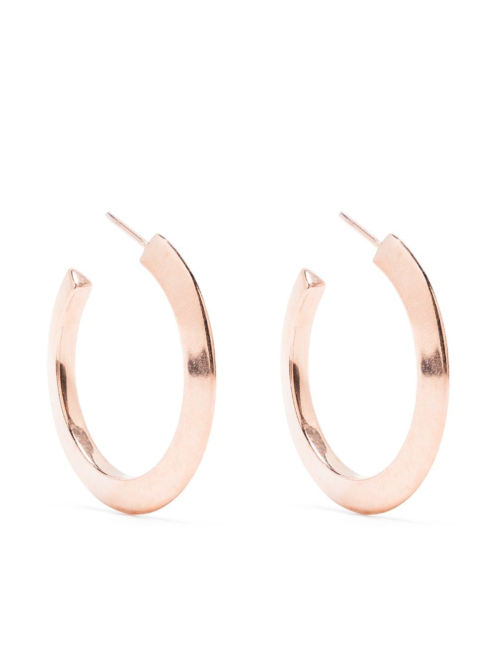 Maria Black flat hoop earrings - Pink von Maria Black