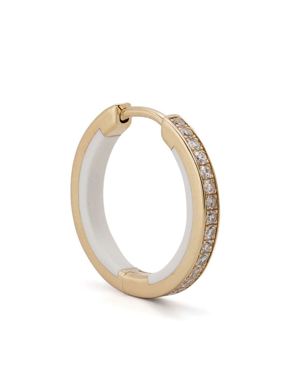 Maria Black gold diamond hoop earring von Maria Black