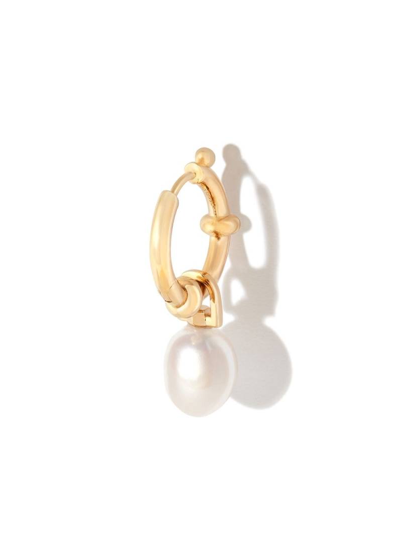 Maria Black gold-plated pearl hoop earring von Maria Black