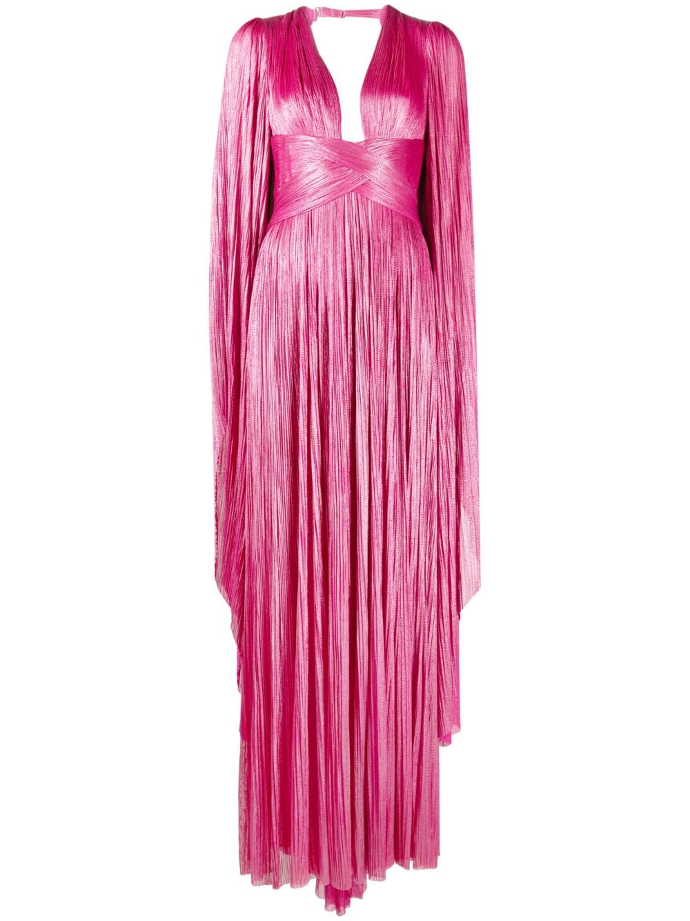 Maria Lucia Hohan Crystal plung-neck side-slit gown - Pink von Maria Lucia Hohan