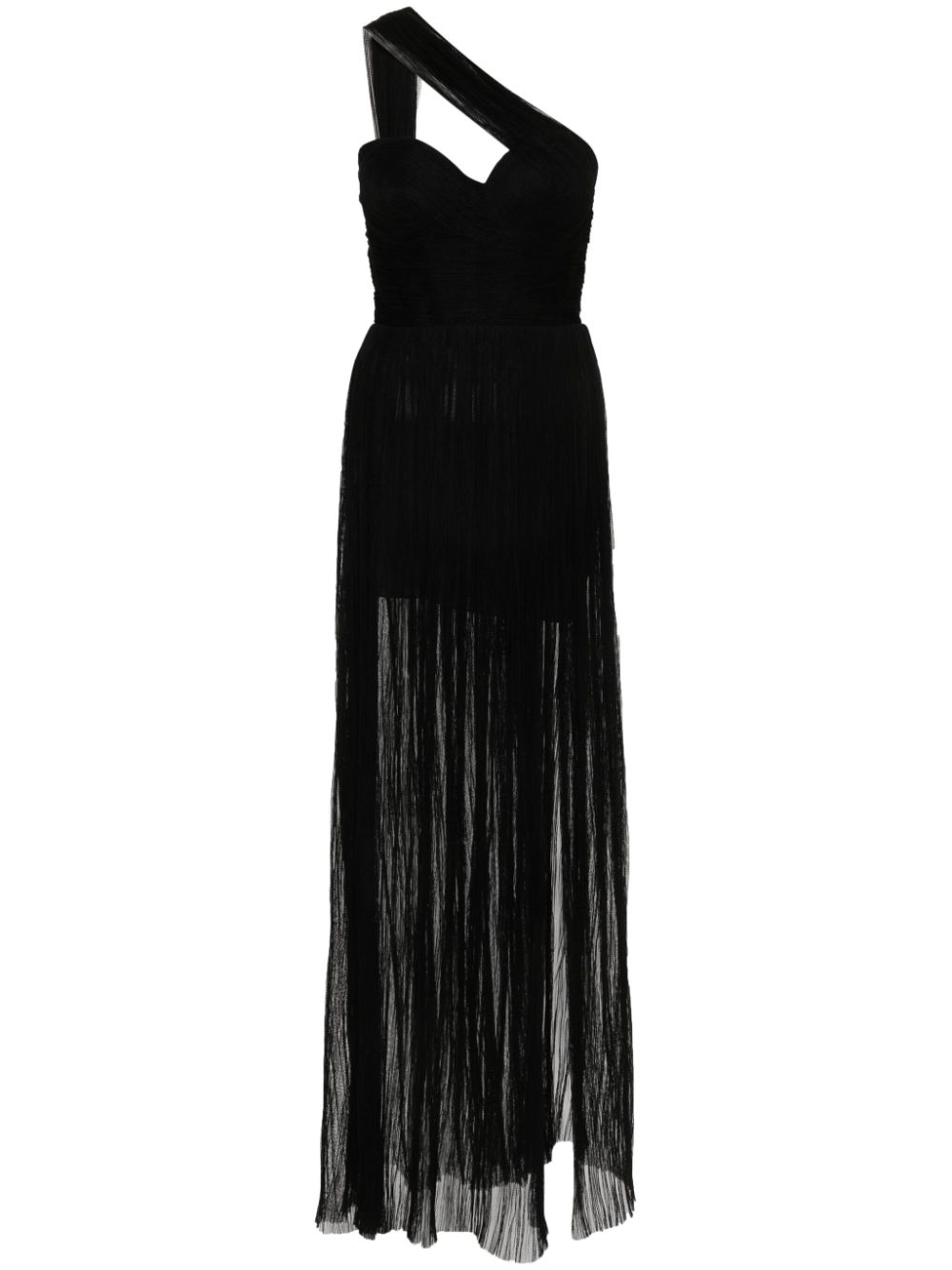 Maria Lucia Hohan Freya plissé tulle gown - Black von Maria Lucia Hohan