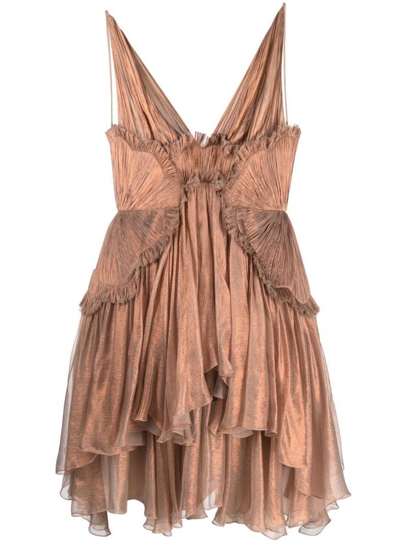 Maria Lucia Hohan Iana ruffled minidress - Orange von Maria Lucia Hohan