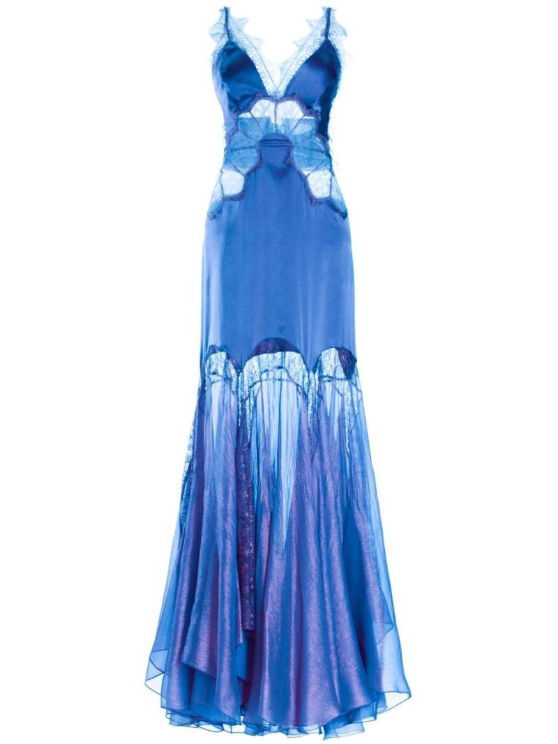 Maria Lucia Hohan Issa silk gown - Blue von Maria Lucia Hohan