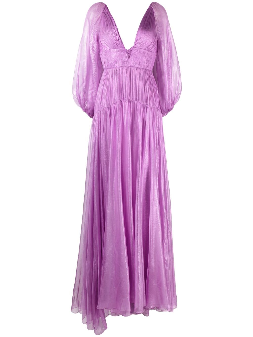 Maria Lucia Hohan Zeena metallic-silk maxi dress - Purple von Maria Lucia Hohan