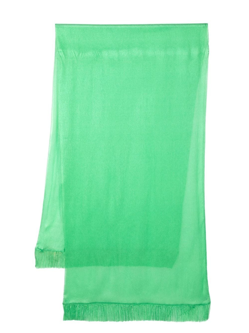 Maria Lucia Hohan fringed silk scarf - Green von Maria Lucia Hohan