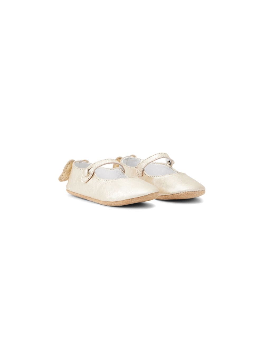 Marie-Chantal Olympia Angel Wing leather ballerina shoes - Gold von Marie-Chantal