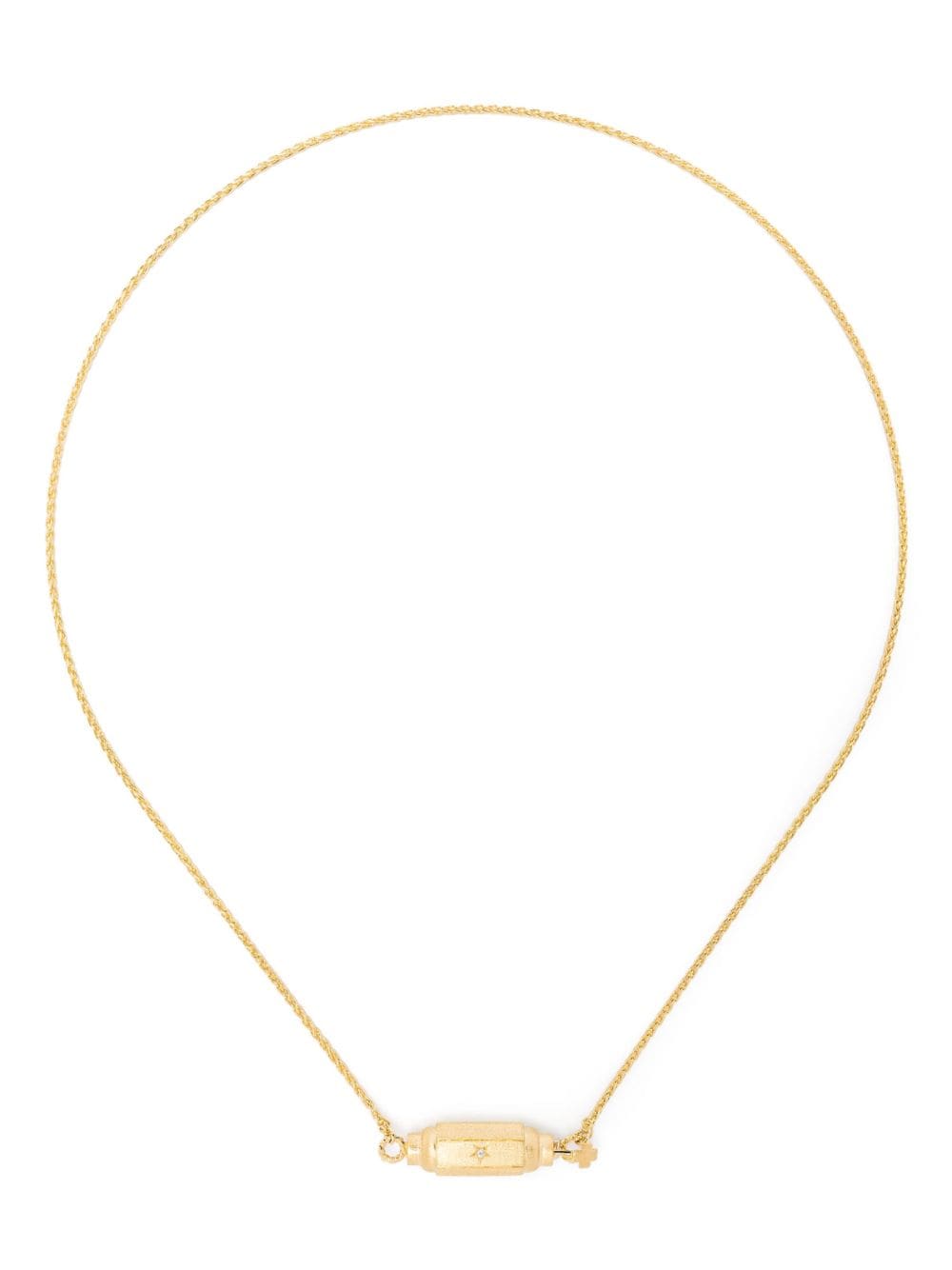 Marie Lichtenberg 18kt yellow gold Micro Locket diamond necklace von Marie Lichtenberg