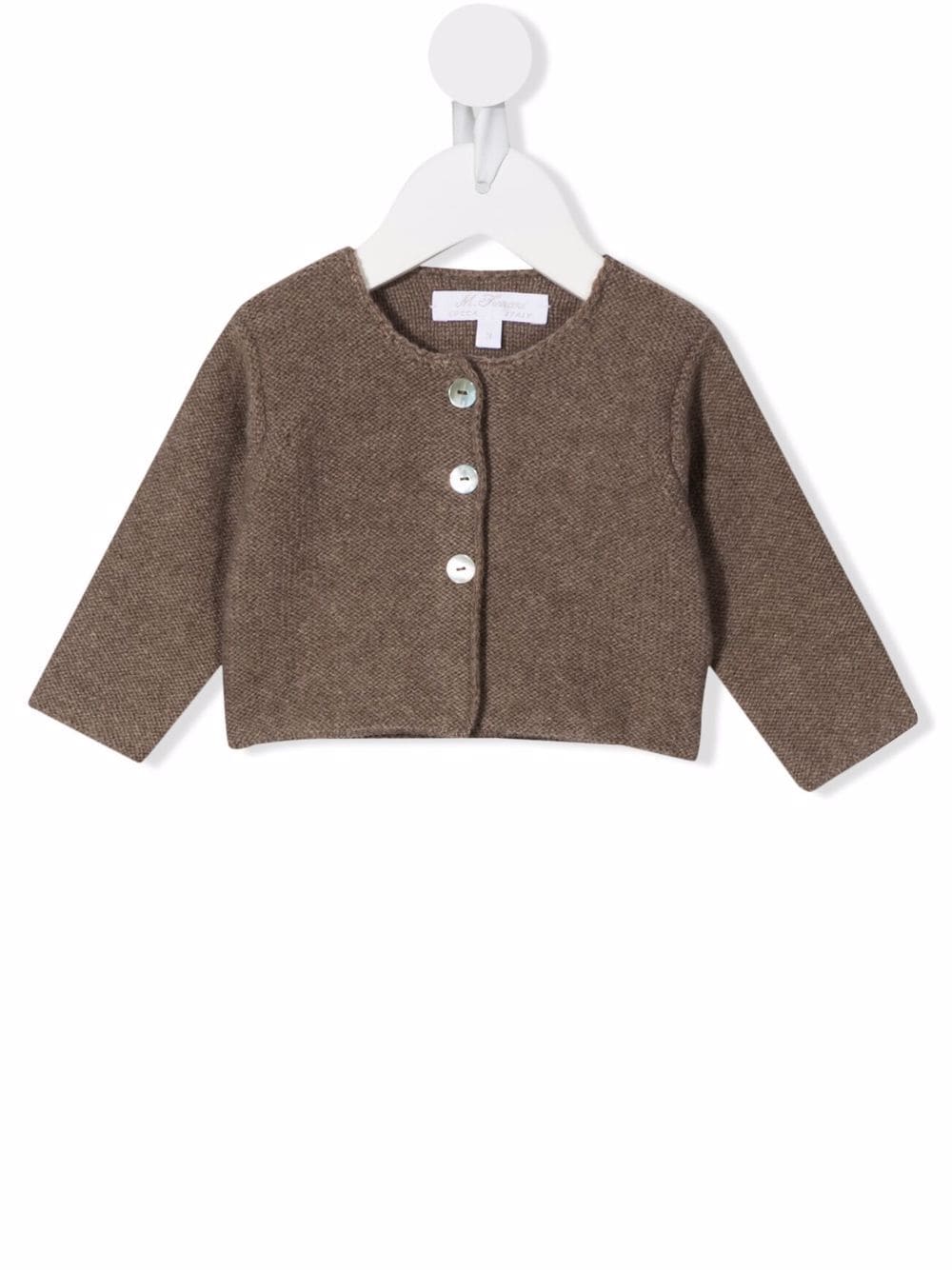 Mariella Ferrari crew-neck cardigan - Brown von Mariella Ferrari