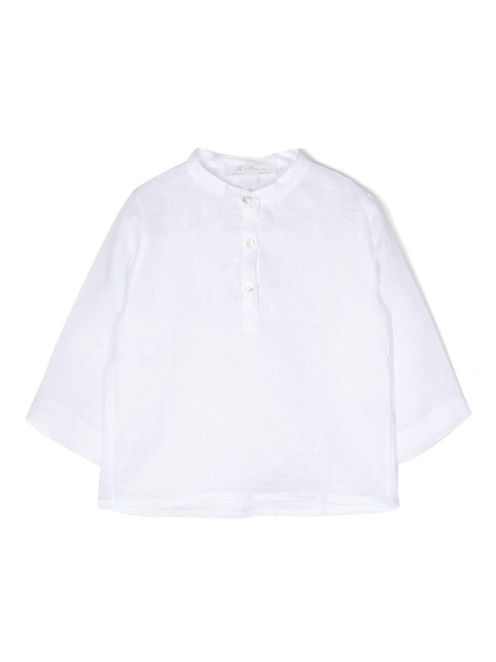Mariella Ferrari linen polo shirt - White von Mariella Ferrari