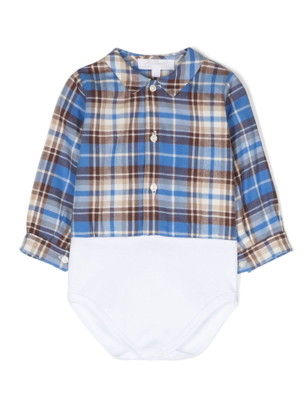 Mariella Ferrari long-sleeve checked shirt body - Blue von Mariella Ferrari