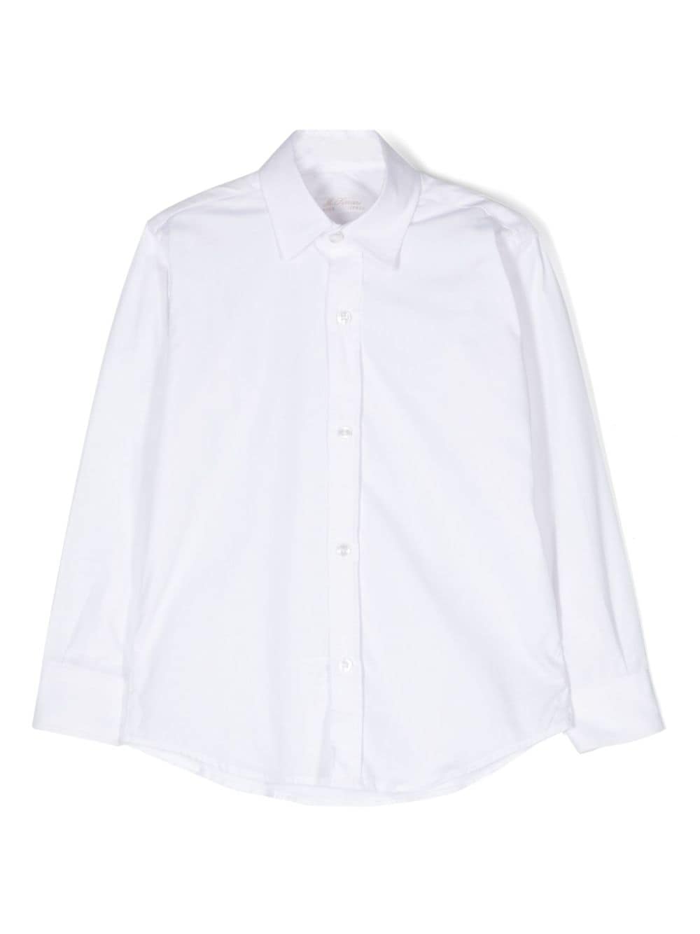 Mariella Ferrari plain cotton shirt - White von Mariella Ferrari