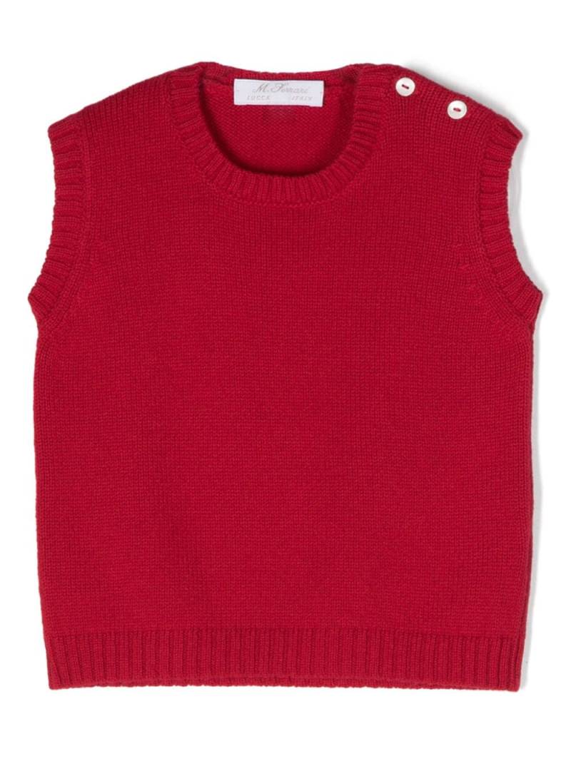 Mariella Ferrari sleeveless knitted top - Red von Mariella Ferrari