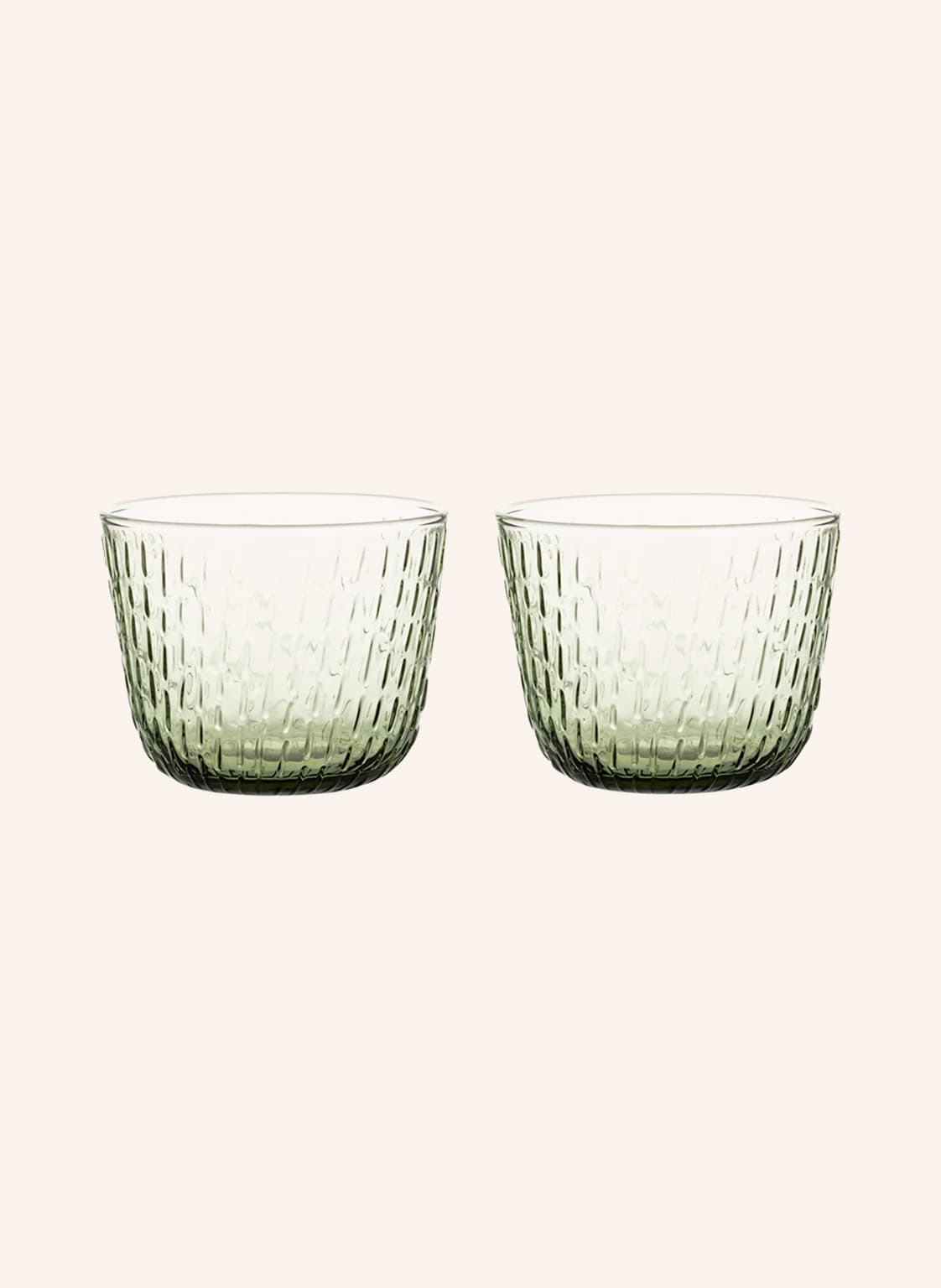 Marimekko 2er-Set Trinkgläser Syksy gruen Marimekko 2er-Set Trinkgläser Syksy gruen von Marimekko
