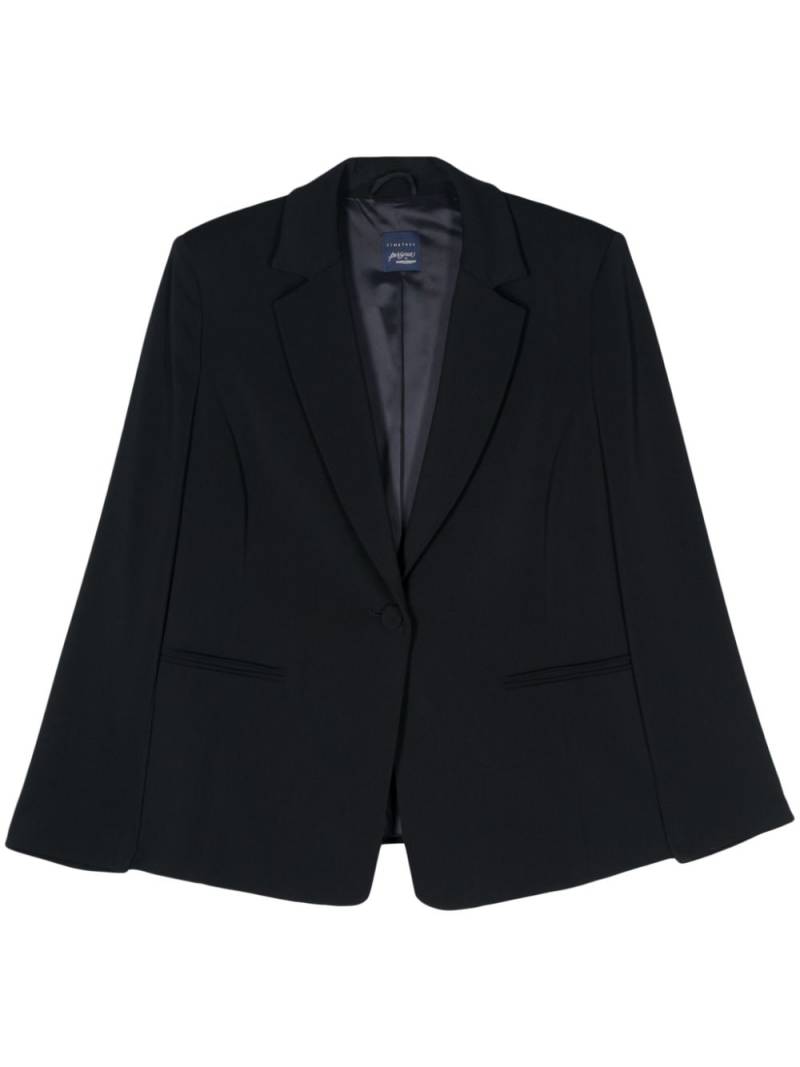 Marina Rinaldi italian-vents cady blazer - Blue von Marina Rinaldi