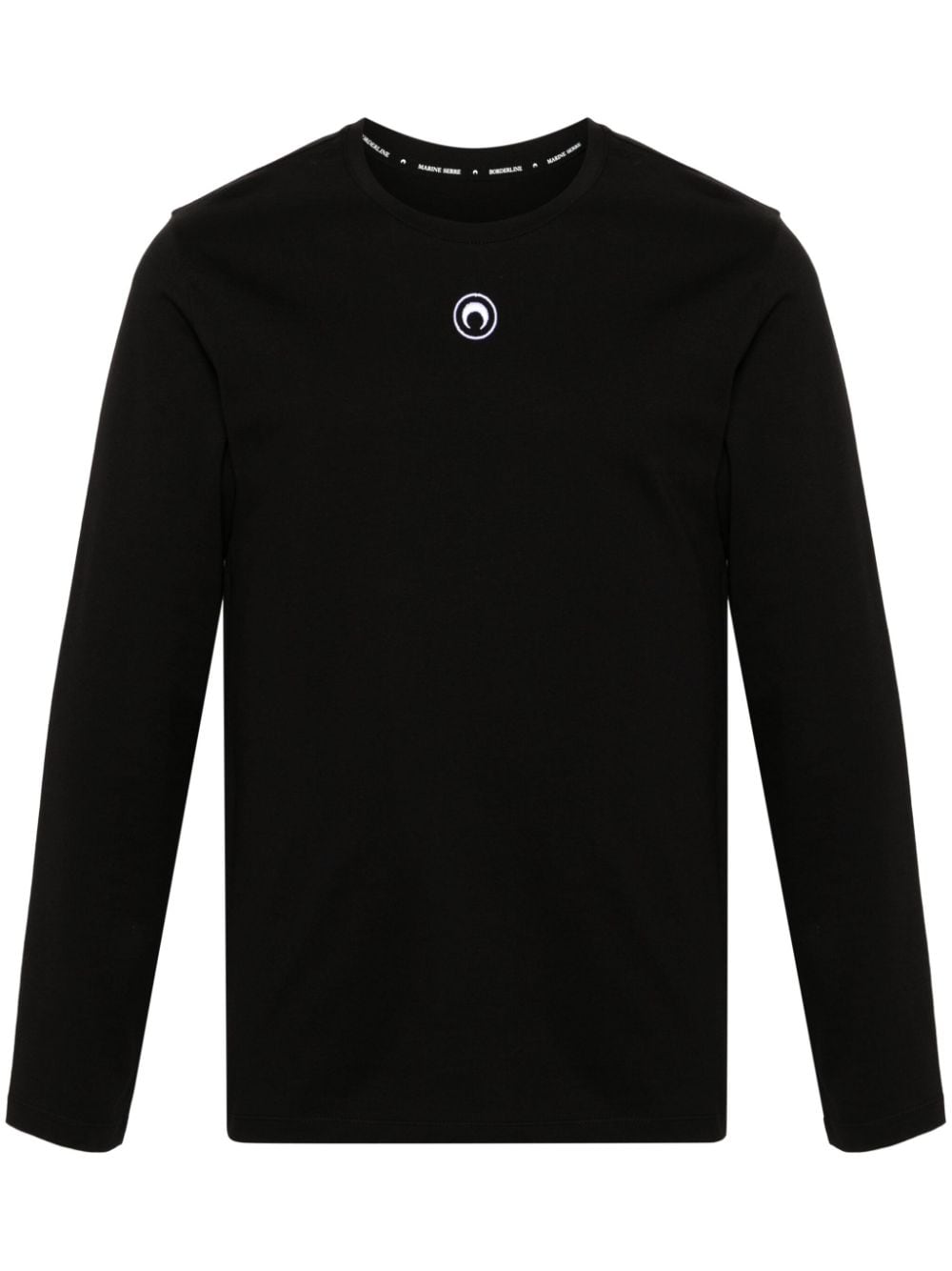 Marine Serre Crescent Moon long-sleeve T-shirt - Black von Marine Serre