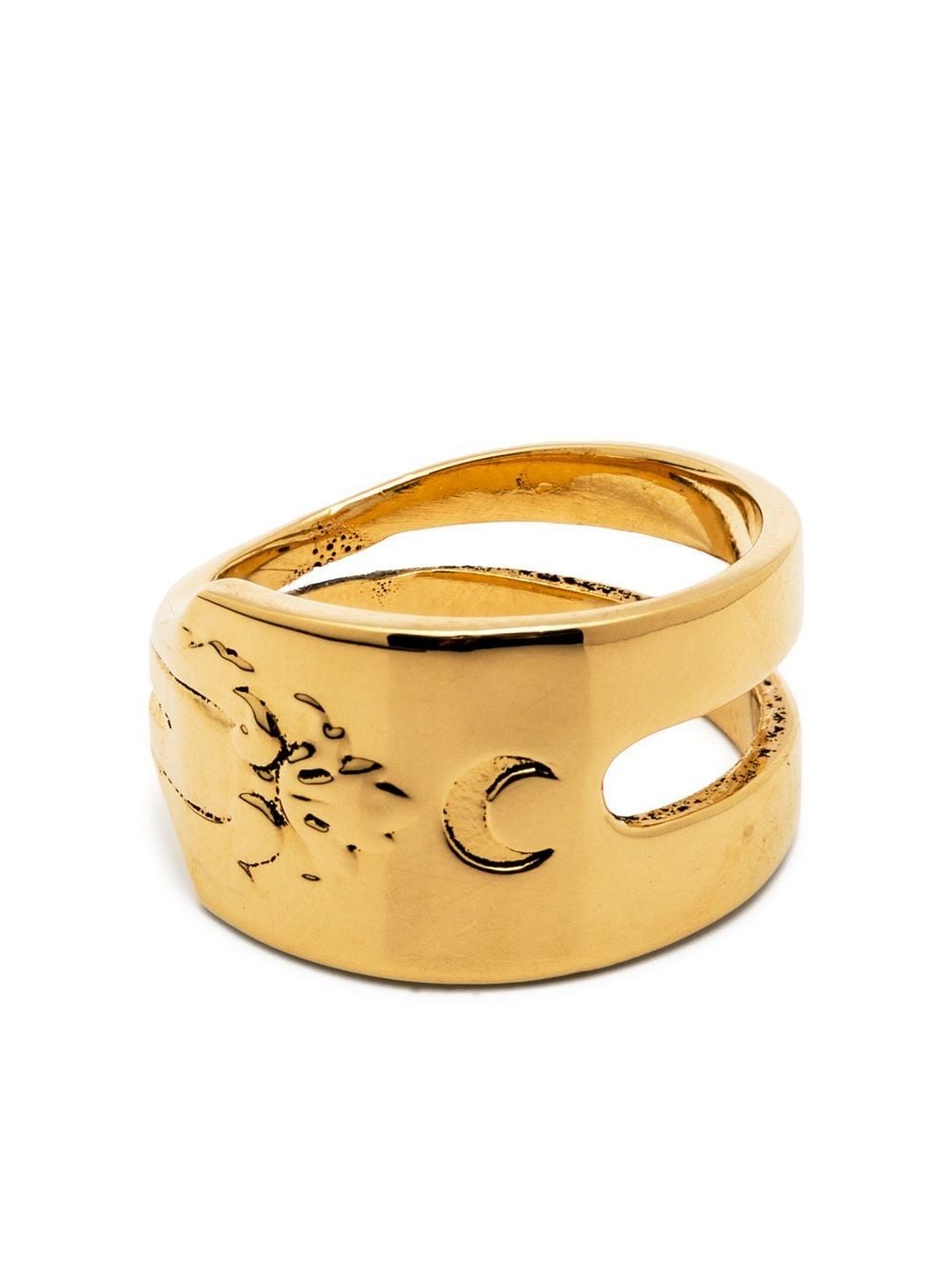 Marine Serre Regenerated Forks ring - Gold von Marine Serre