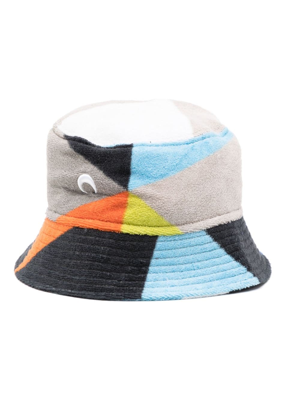 Marine Serre Regenerated towelled bucket hat - Black von Marine Serre