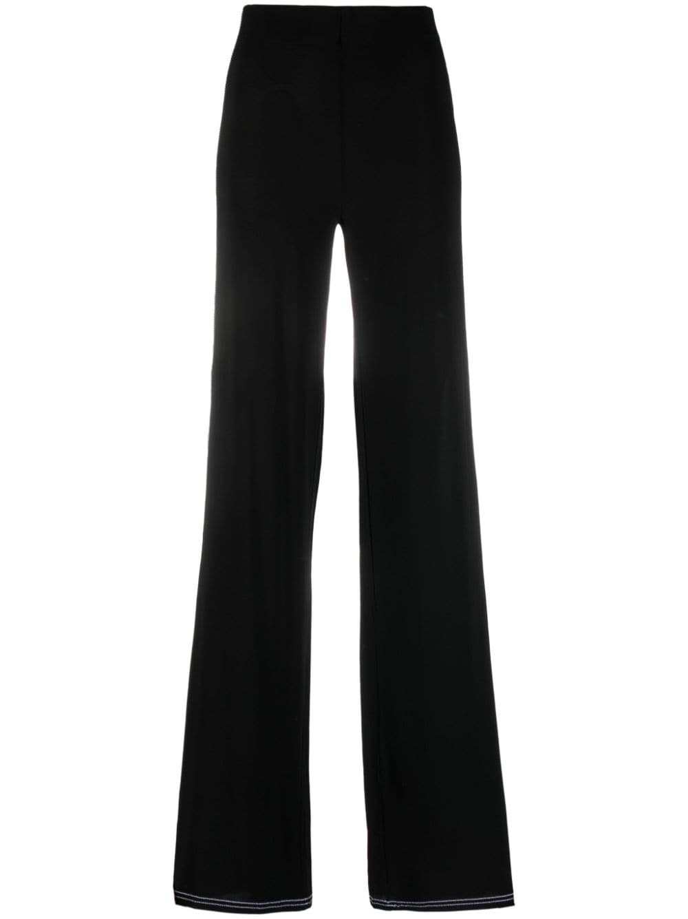 Marine Serre contrast-stitch straight-leg jeans - Black von Marine Serre