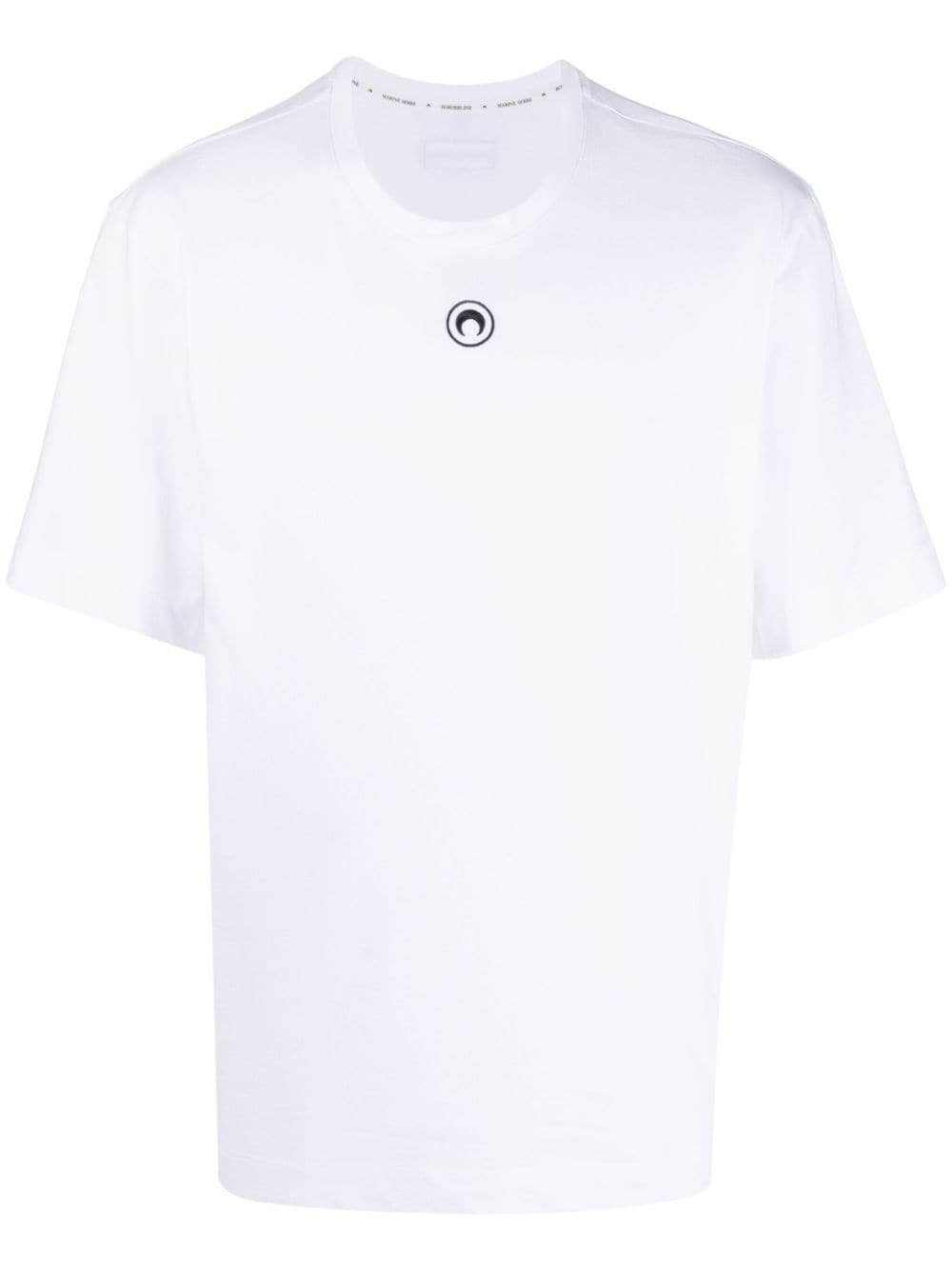 Marine Serre crescent moon-print T-shirt - White von Marine Serre