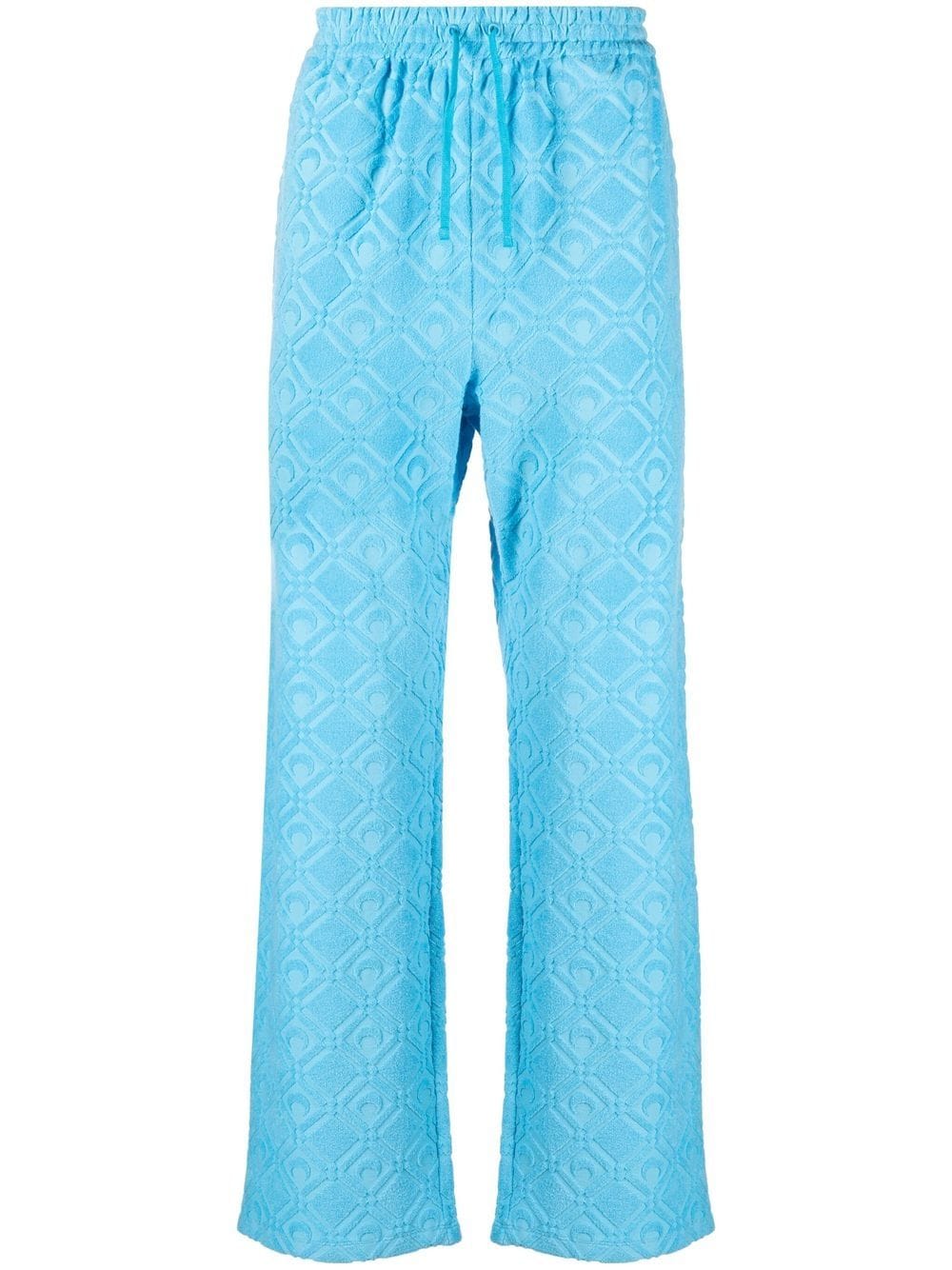 Marine Serre moon sponge jacquard track trousers - Blue von Marine Serre