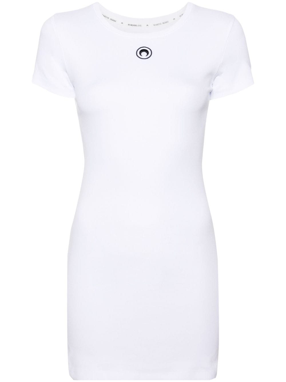 Marine Serre organic-cotton T-shirt dress - White von Marine Serre