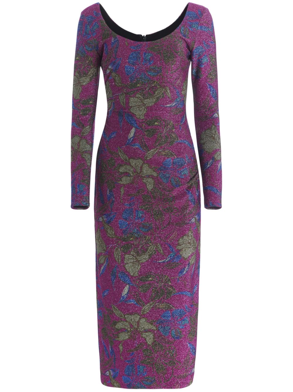 Markarian Jude floral-print metallic dress - Purple von Markarian
