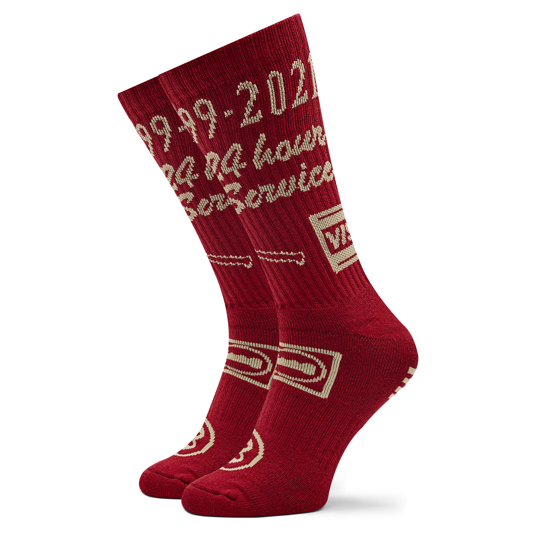 Hohe Unisex-Socken Market Call My Lawyer Socks 360000922 Maroon 1017 von Market