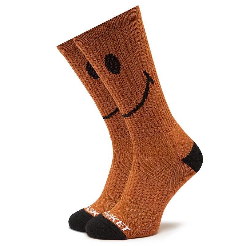 Hohe Unisex-Socken Market Smiley 360001158 Rust 0627 von Market