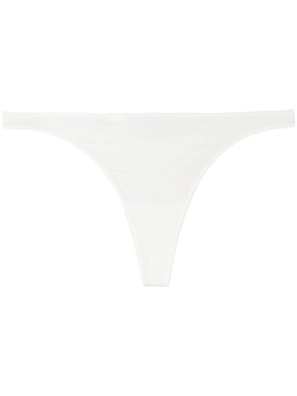 Marlies Dekkers 'Dame de Paris' ivory 2 cm thong - White von Marlies Dekkers