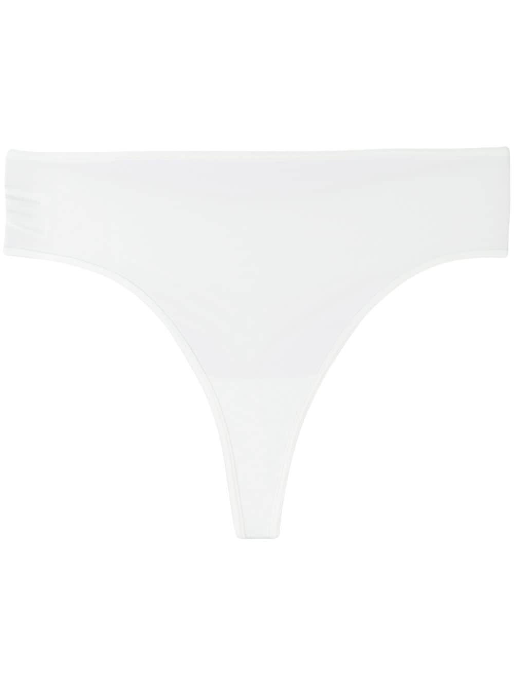 Marlies Dekkers 'Dame de Paris' ivory 7 cm thong - White von Marlies Dekkers