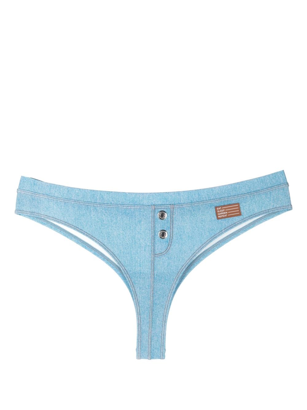 Marlies Dekkers Gardenista logo-patch briefs - Blue von Marlies Dekkers