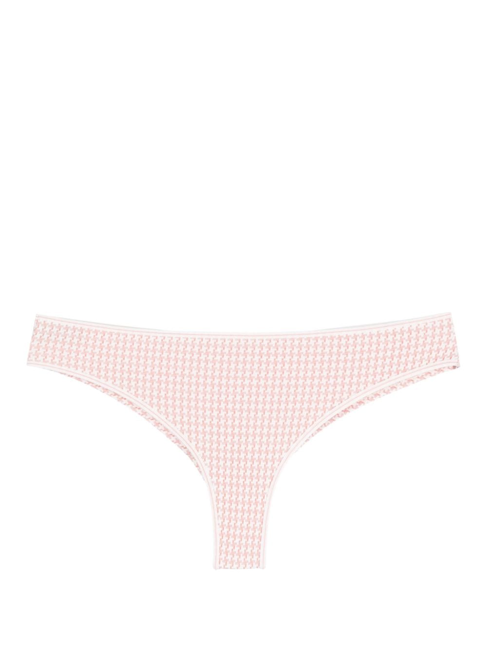 Marlies Dekkers Gloria houndstooth-pattern briefs - White von Marlies Dekkers