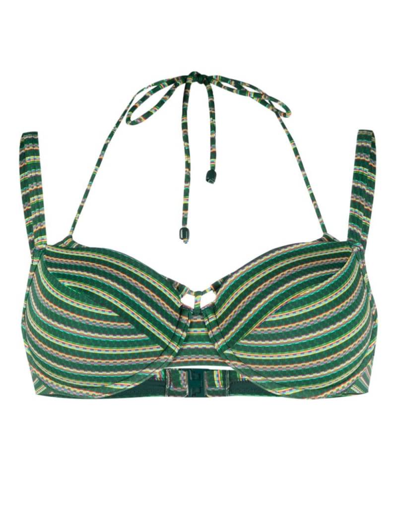 Marlies Dekkers Holi Vintage striped bikini top - Green von Marlies Dekkers