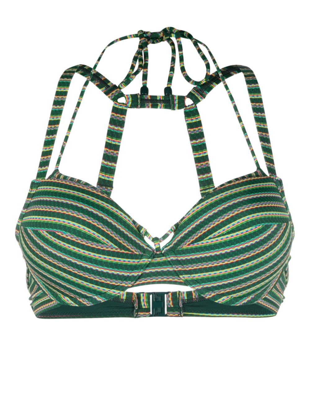 Marlies Dekkers Holi Vintage striped bikini top - Green von Marlies Dekkers