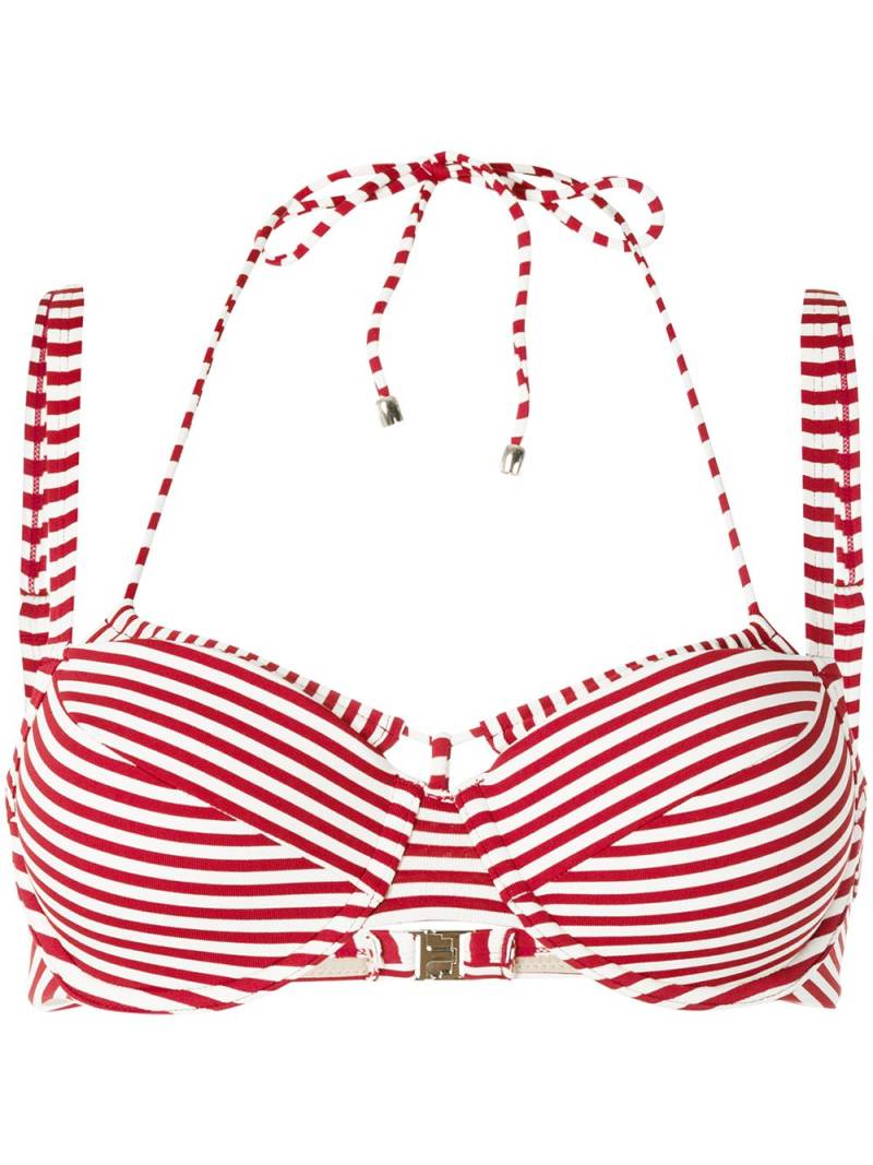 Marlies Dekkers Holi Vintage striped double-strap bikini top - Red von Marlies Dekkers