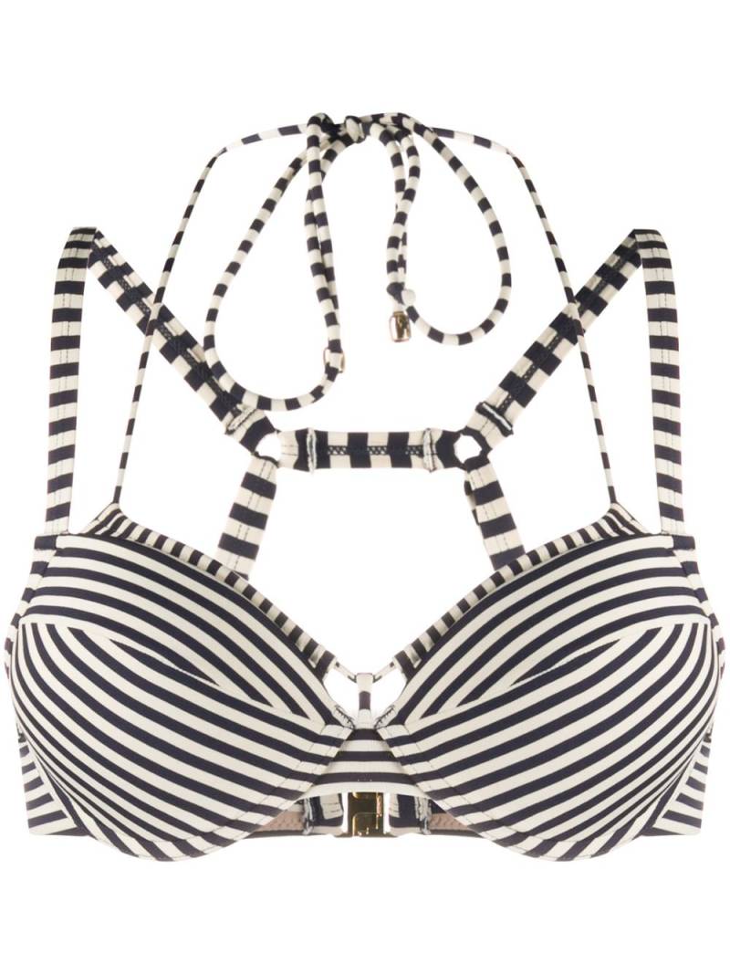 Marlies Dekkers striped push-up bikini top - Blue von Marlies Dekkers