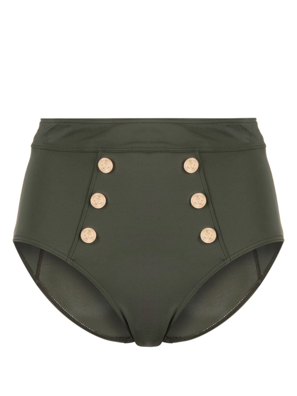 Marlies Dekkers Royal Navy high-waist bikini bottoms - Green von Marlies Dekkers