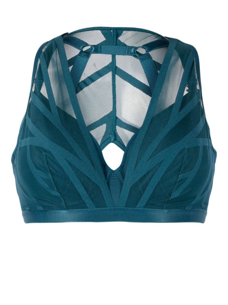 Marlies Dekkers The Illusionist mesh plunge bra - Blue von Marlies Dekkers