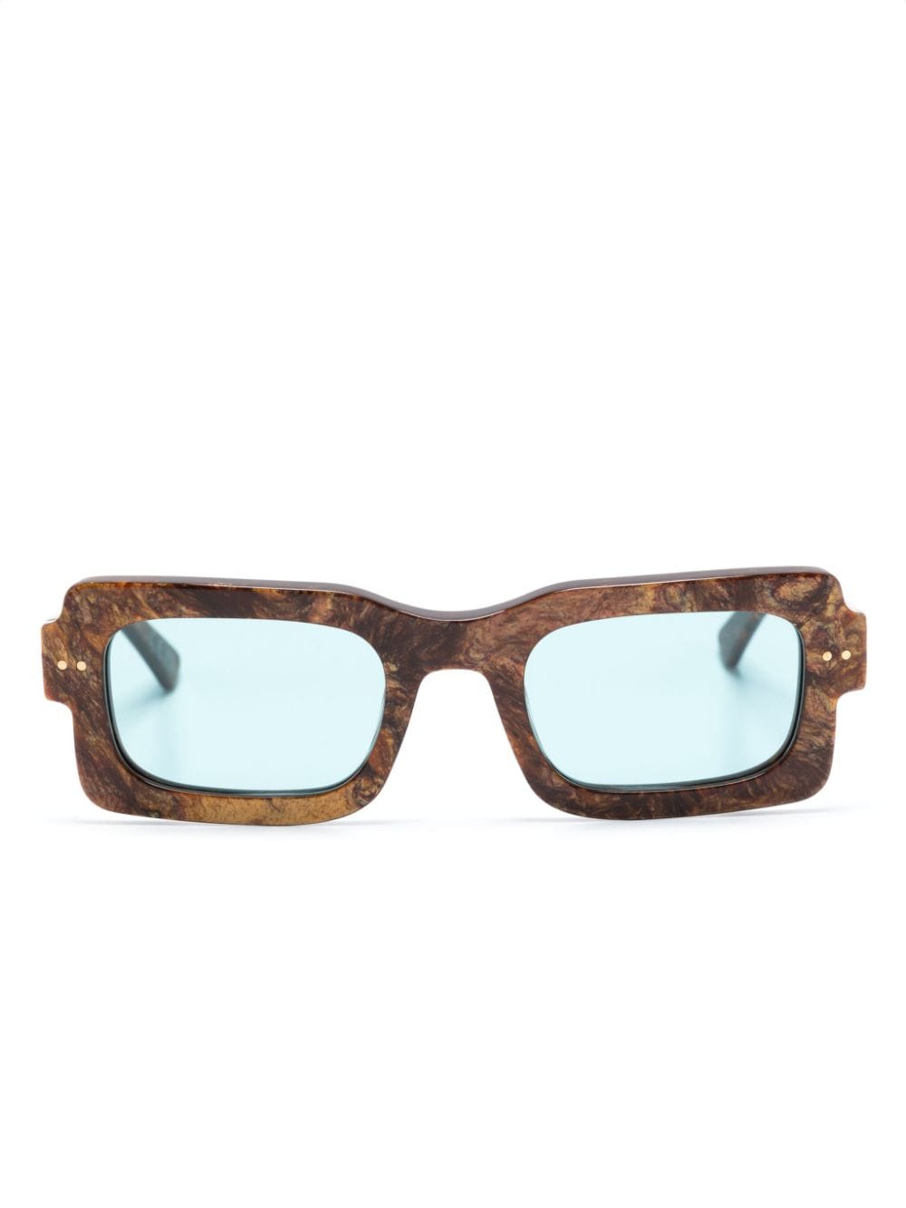 Marni Eyewear Kawasan Falls logo-engraved sunglasses - Brown von Marni Eyewear