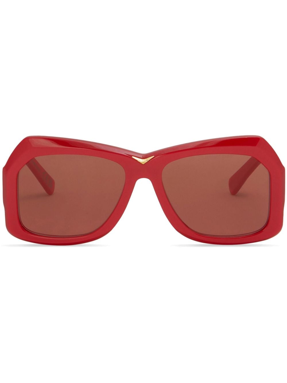 Marni Eyewear Tiznit geometric-frame sunglasses - Red von Marni Eyewear