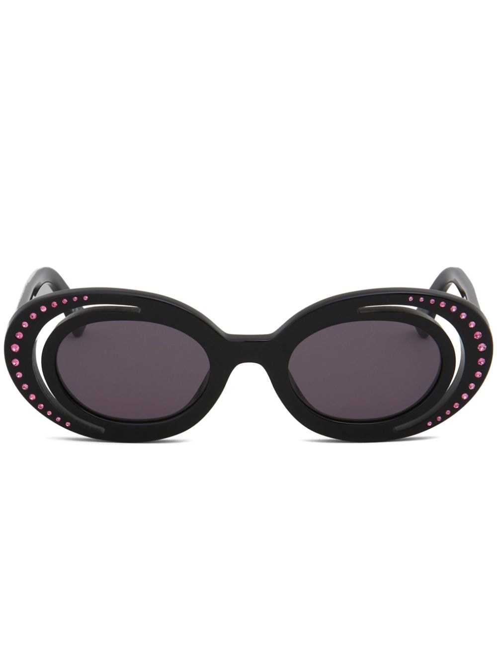Marni Eyewear Zion Canyon oval-frame sunglasses - Black von Marni Eyewear