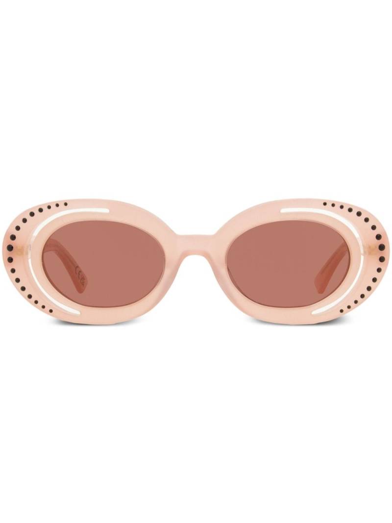 Marni Eyewear Zion Canyon oval-frame sunglasses - Neutrals von Marni Eyewear
